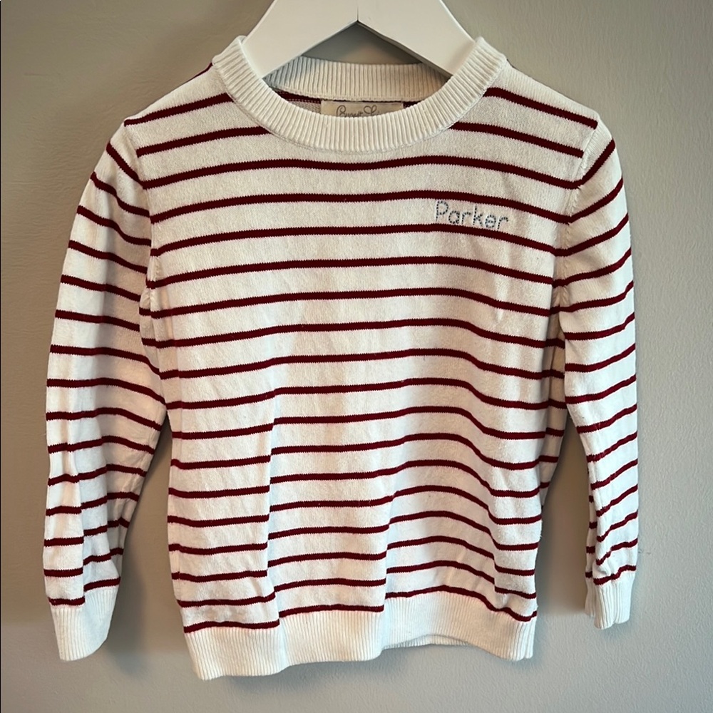 Parker Striped Sweater - Red and White